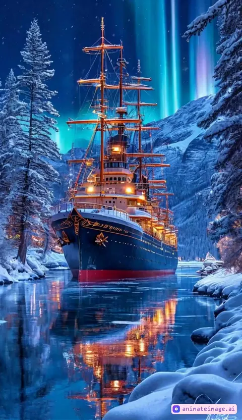 Ship goes to the camera