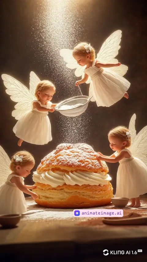 fairy decorate cake