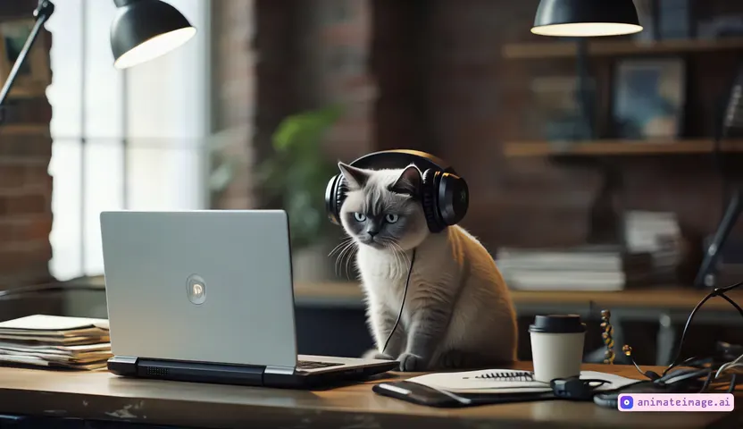 Cat typing on a keyboard and rolling its eyes