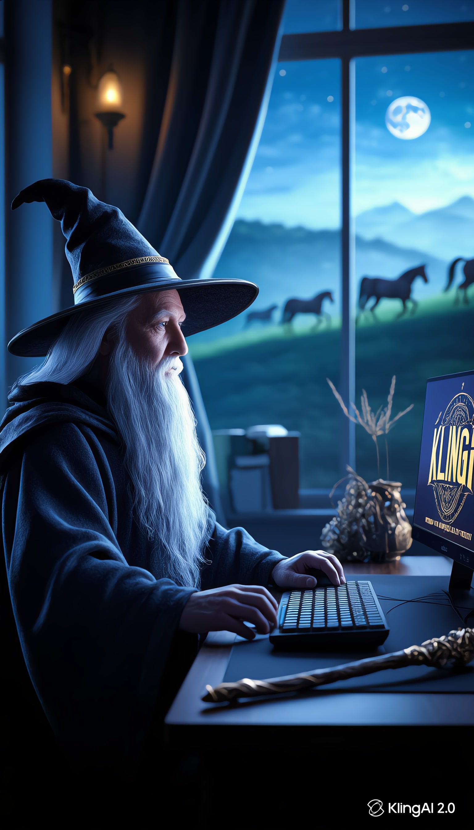 Real Image of the Man Dressed as a Wizard, with a ... | AnimateImage.AI ...